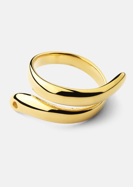 Ring Wave - 18k Verguld