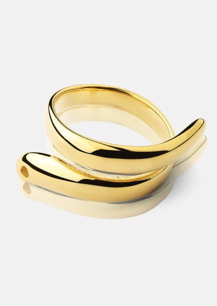 Ring Wave - 18k Verguld