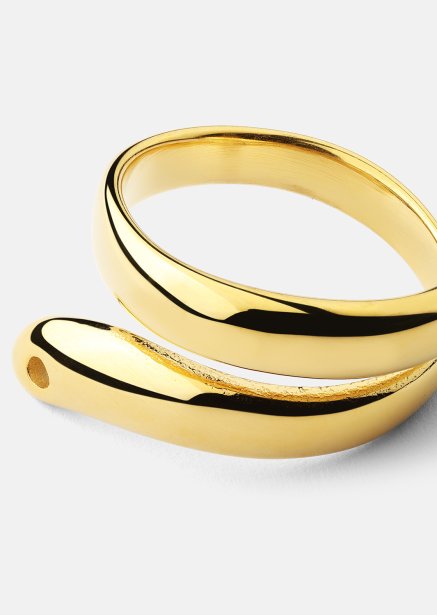 Ring Wave - 18k Verguld