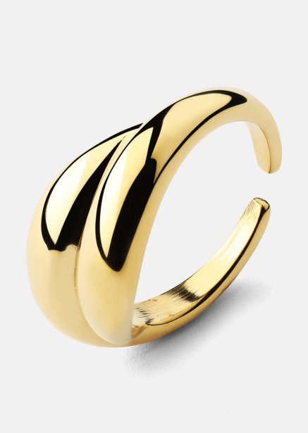 Ring Wave Bold - 18k Verguld