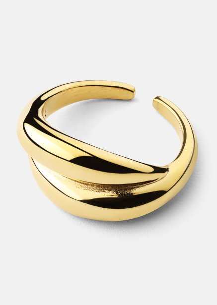 Ring Wave Bold - 18k Verguld