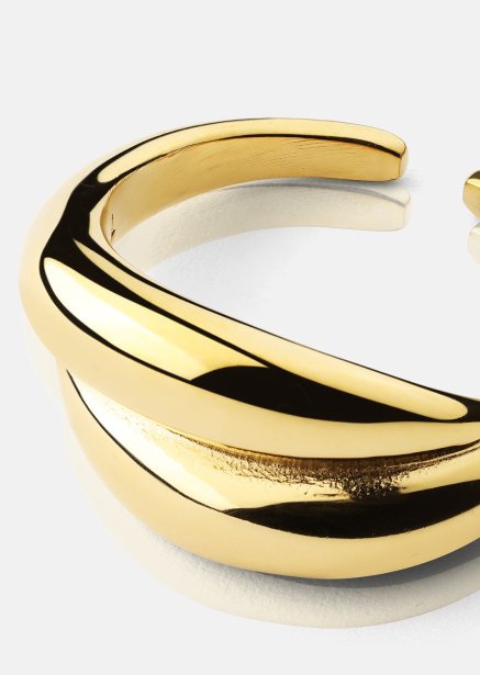 Ring Wave Bold - 18k Verguld