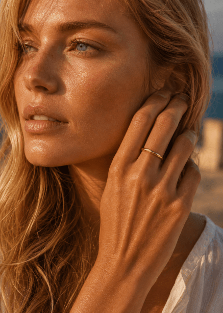 Ring Facet Gleam - 18k Verguld