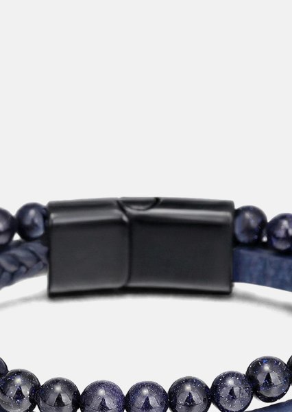 Leren armband Titan Briar