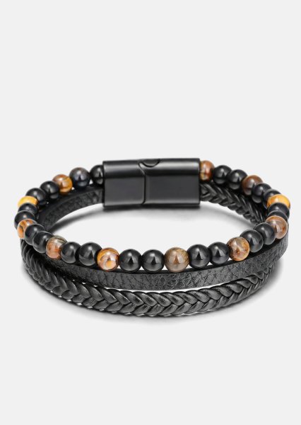 Leren armband Cinder Guard