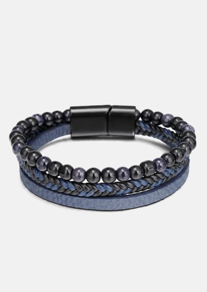Leren armband Cobalt Stride