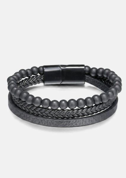 Leren armband Raven Forge