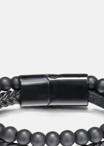 Leren armband Raven Forge