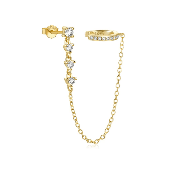 Stella Oorbel - 18k Verguld