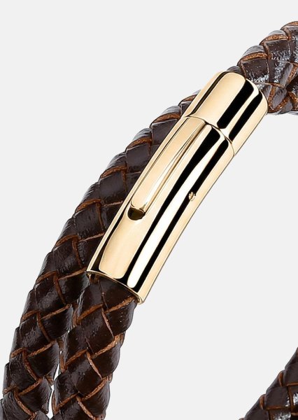 Leren armband Virtue Weave