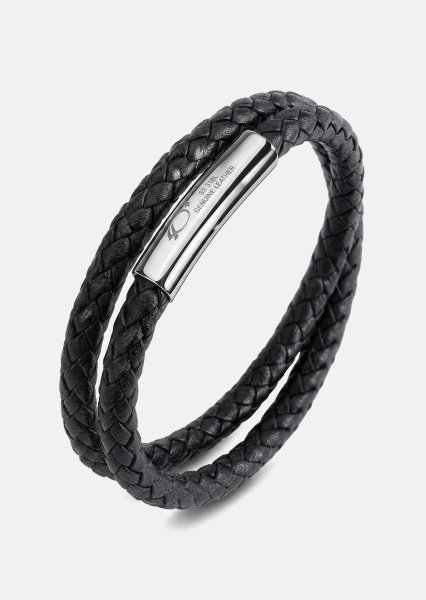 Leren armband Titan Thread