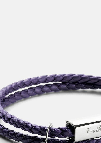 Leren armband Violet Edge
