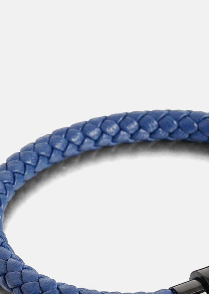 Leren armband Noble Blue