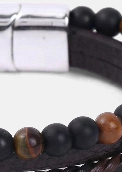 Leren armband Titan Crest