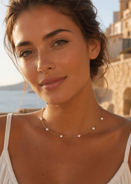 Ketting Lunaria - 18k Verguld