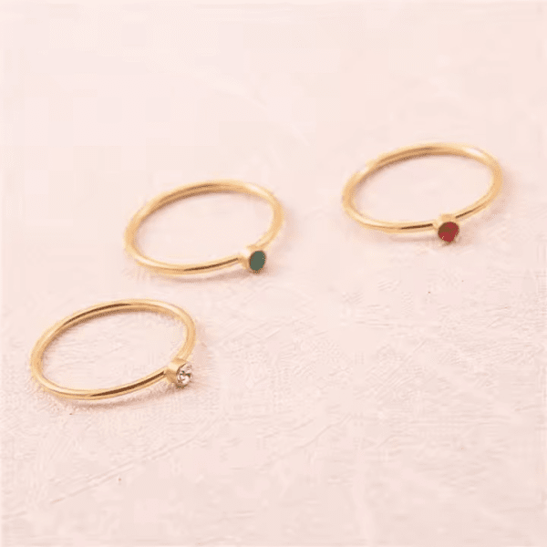 Trinity Prisma Ring - 18k Verguld