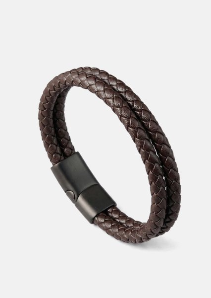 Leren armband Cobra Twist