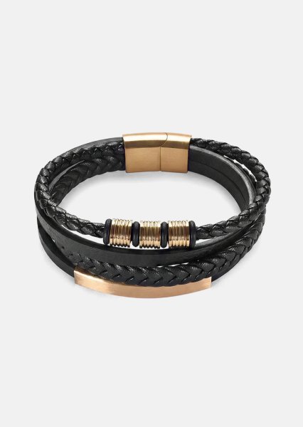 Leren armband Titan Bond
