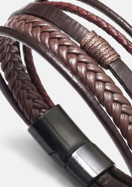 Leren armband Valor Ridge