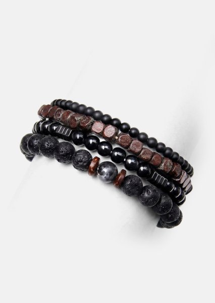 Kralenarmband Obsidian Knack