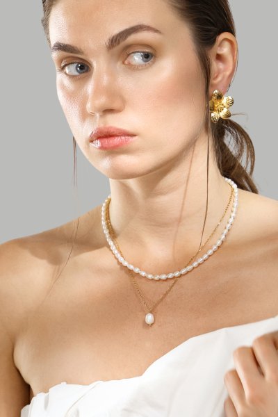 Oorbellen Flora Shine – 18k Verguld
