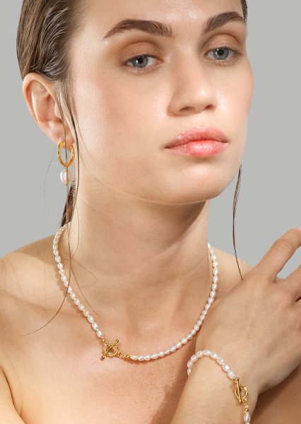 Ketting Classic Pearl - 18k Verguld