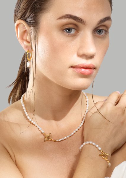 Ketting Classic Pearl - 18k Verguld