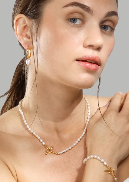 Ketting Classic Pearl - 18k Verguld