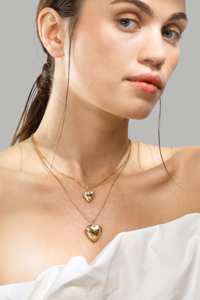 Ketting Golden Heart big - 18k Verguld