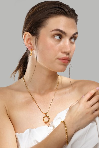 Ketting Aurora Wave - 18k Verguld