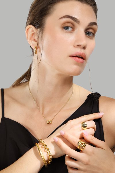 Ketting W-Twist – 18k Verguld