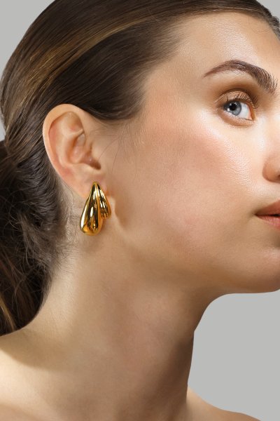 Oorbellen Gilded Drop – 18k Verguld