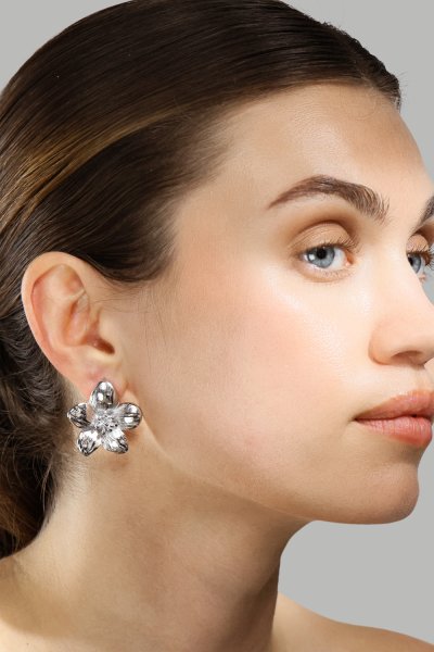 Oorbellen Flora Shine – Verzilverd