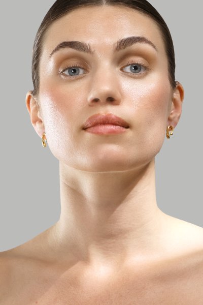 Oorbellen Sculpture – 18k Verguld