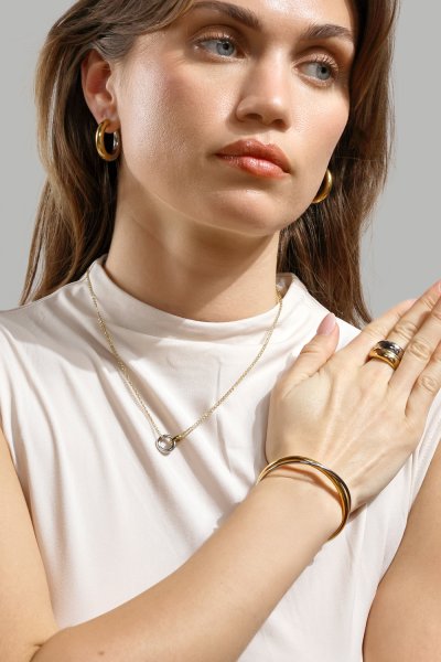 Ring Elegant - Verguld met 18k goud
