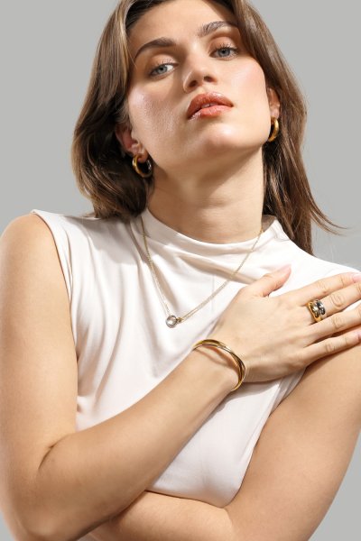 Ketting Orbit – Verzilverd