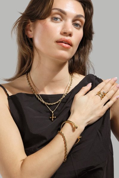 Aveline Ketting – 18k Verguld