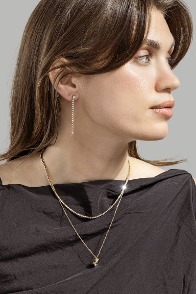 Ketting Drop – 18k Verguld