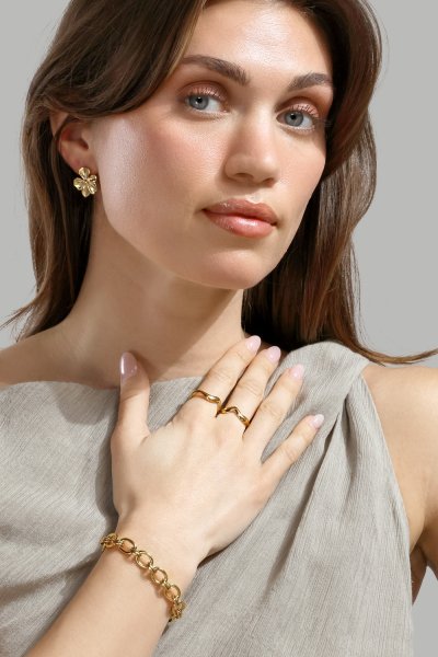 Armband The link - 18k Verguld