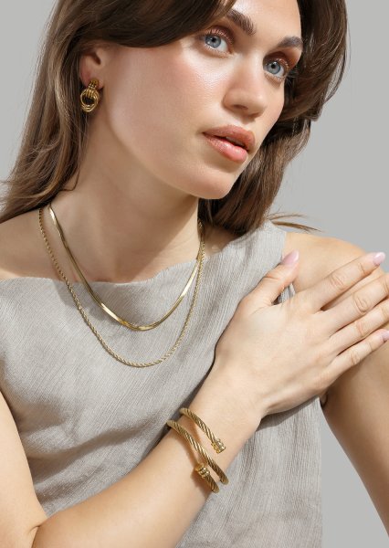 Oorbel Unity Loop - 18k Verguld