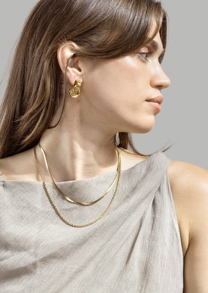 Oorbel Unity Loop - 18k Verguld