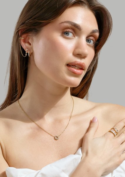 Stella Oorbel - 18k Verguld