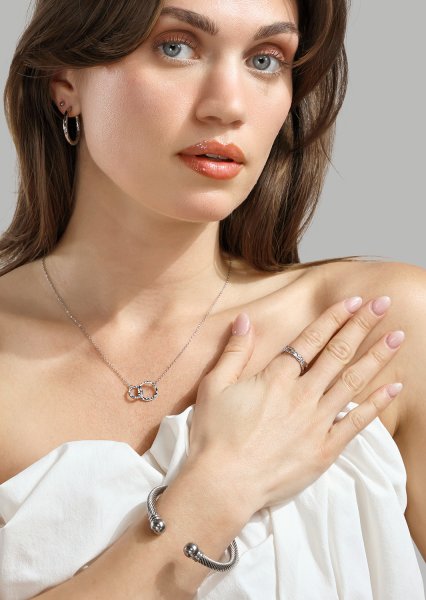 Ketting Nerida – Verzilverd