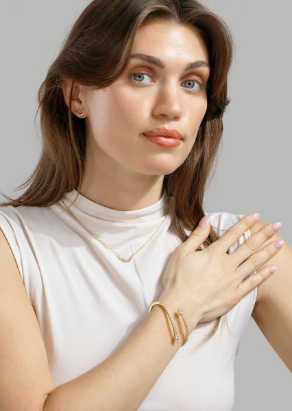 Armband Lumière Spark Stack - 18k Verguld