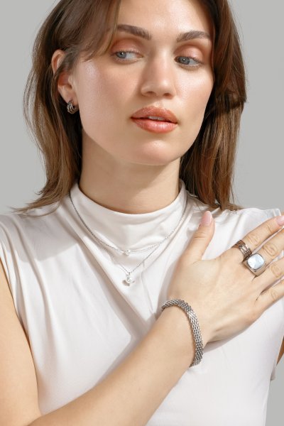 Ring Blanche - Verzilverd