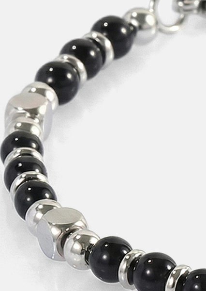 Kralenarmband Obsidian Crest