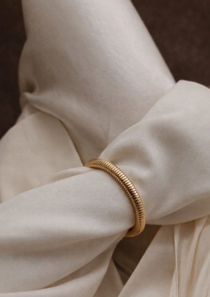 Armband Sculpted Coil - 18k Verguld