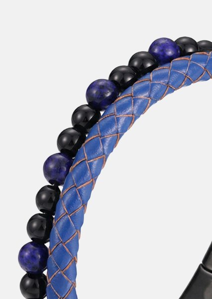 Leren armband Cobalt Ridge