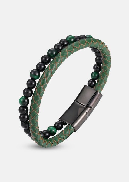 Leren armband Verdant Veil