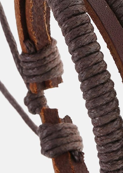 Leren armband Echelon Weave